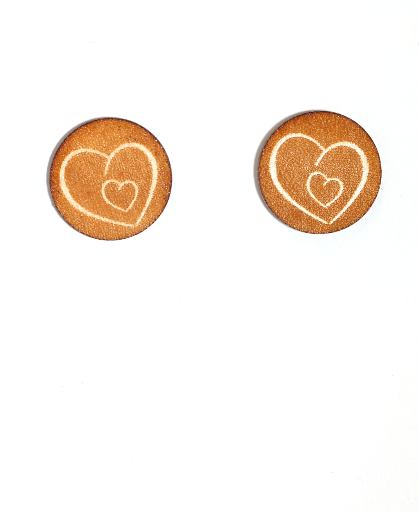 Valentine Engraved wood Heart Posts