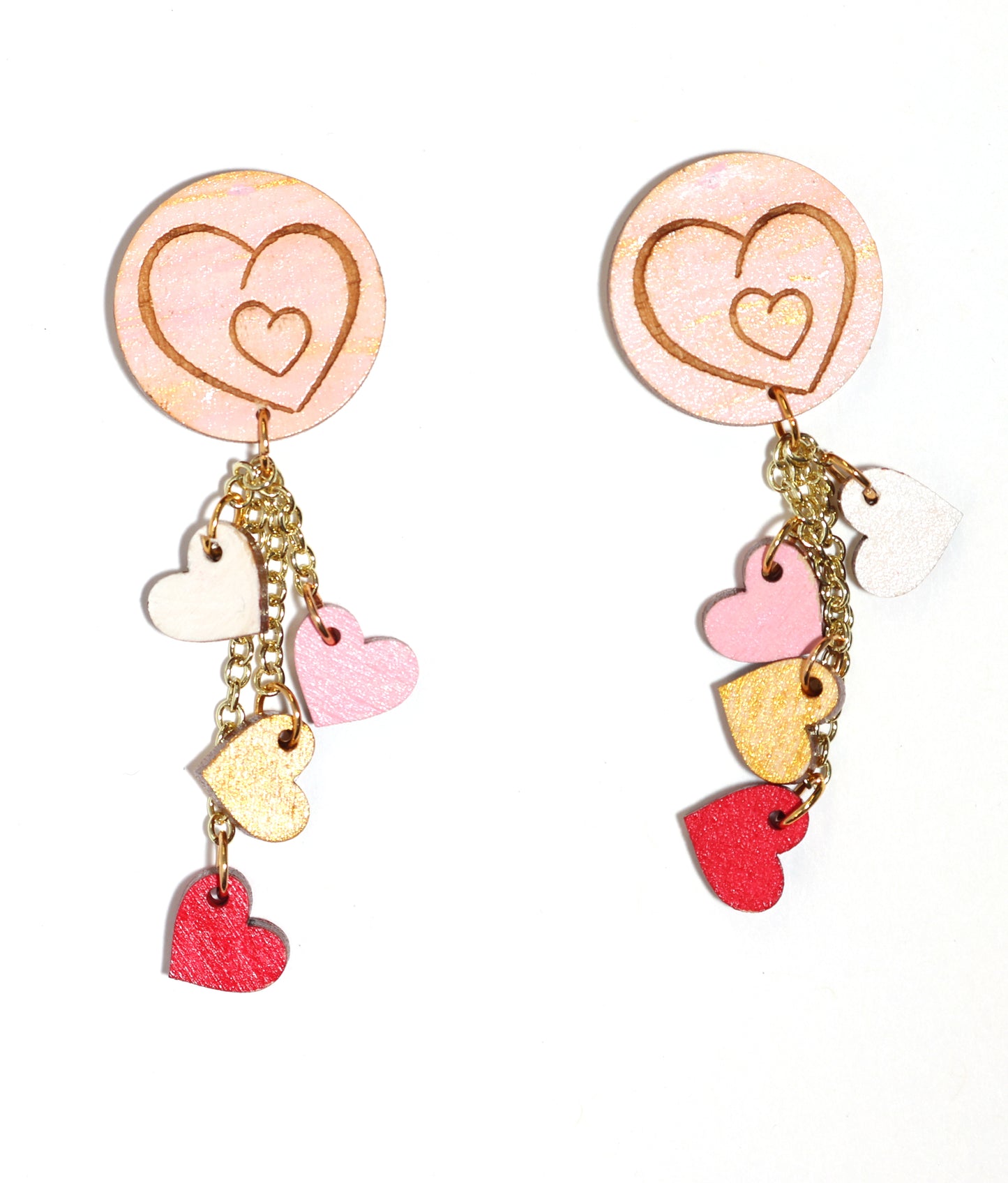 Valentine Heart Dangle Earrings