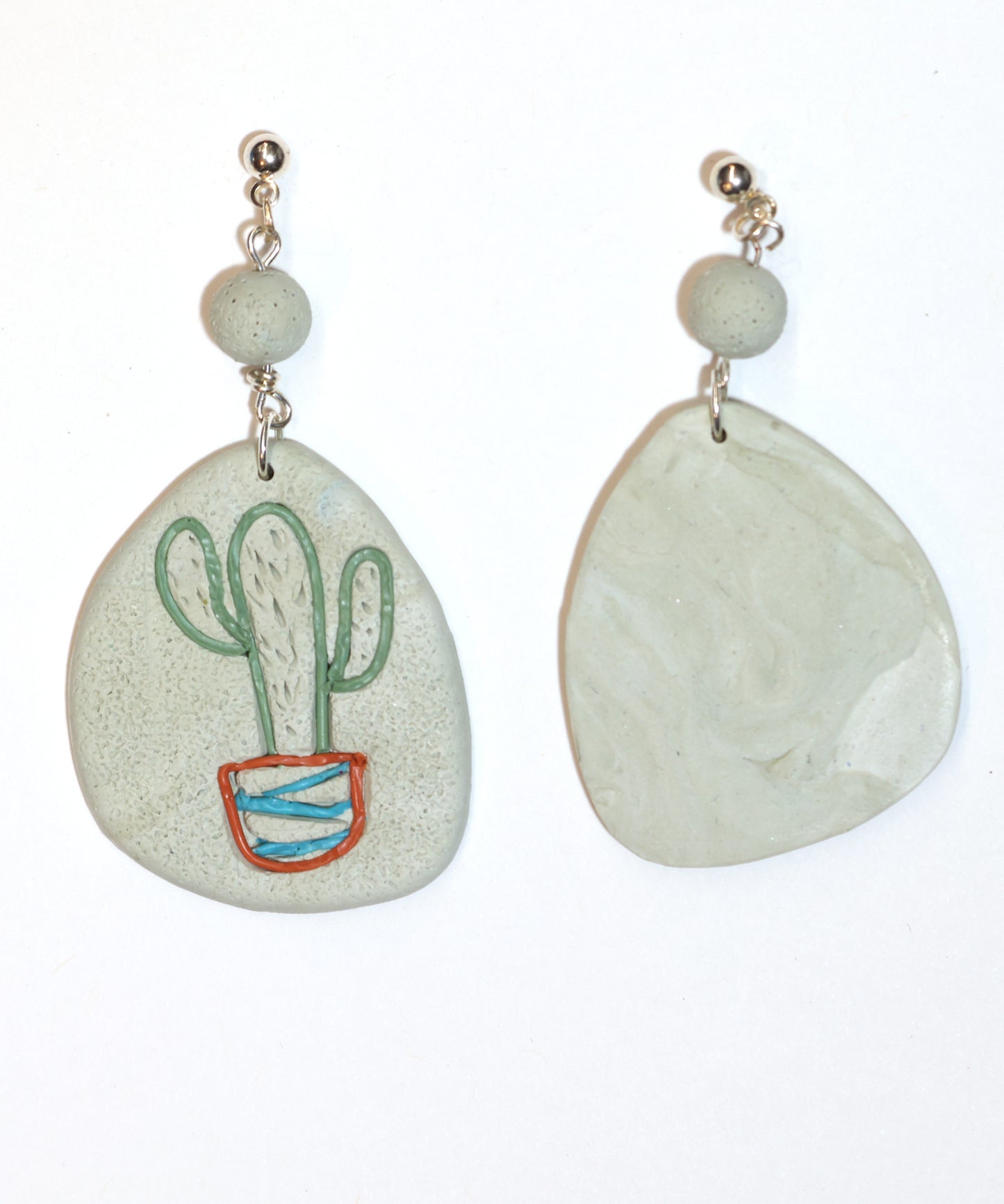 Saguaro Cactus Dangle Earrings