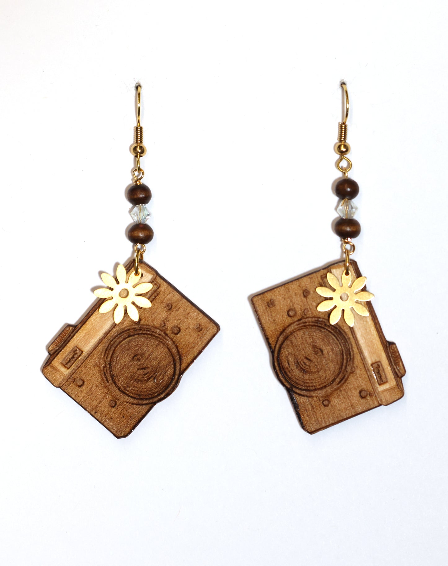 Camera Dangle Earrings