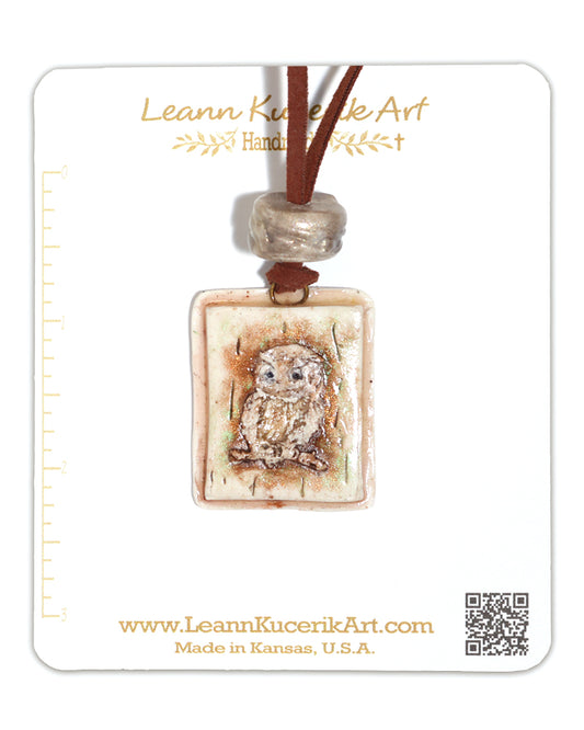 Mr. Owl Shabby Chic Necklace