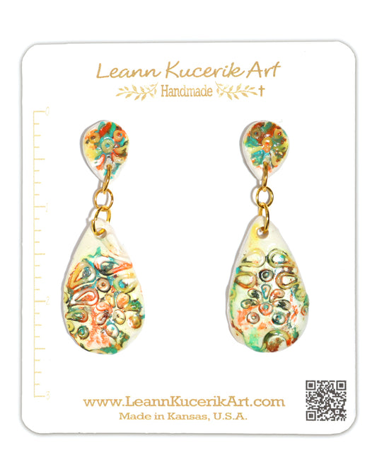 Happy Colors Dangle Post earrings