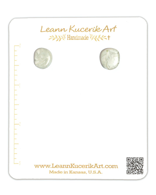 Marbled Sage Post Earrings